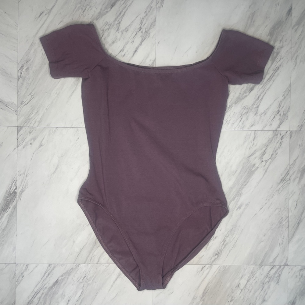 Los Angeles Apparel bodysuit in Amethyst size S Small